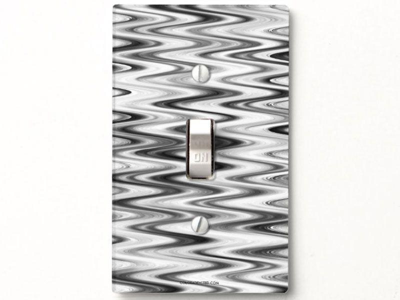 Light Switch Covers-WAVY #1 Single, Double &amp; Triple-Toggle Light Switch Covers-from COLORADDICTED.COM-