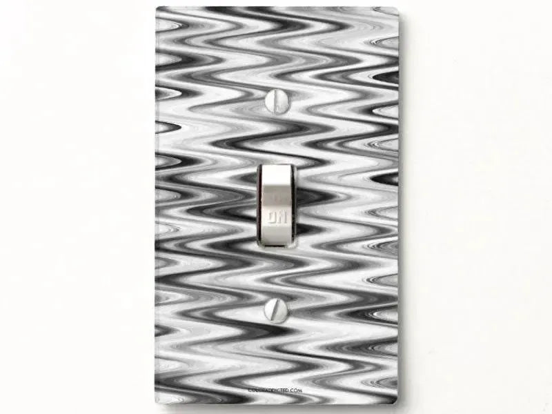Toggle Light Switch Covers-WAVY #1 Single, Double & Triple-Toggle Light Switch Covers-from COLORADDICTED.COM-