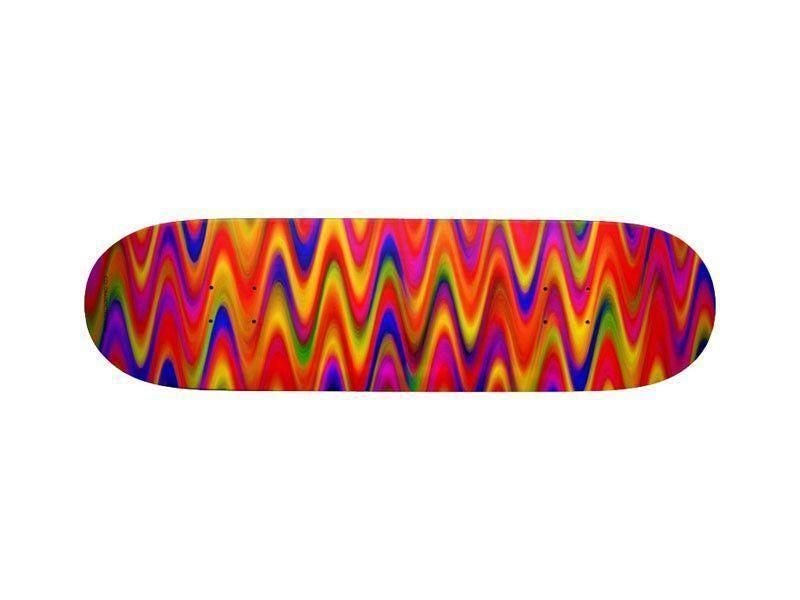 Skateboard Decks-WAVY #1 Skateboard Decks-Multicolor Bright-from COLORADDICTED.COM-