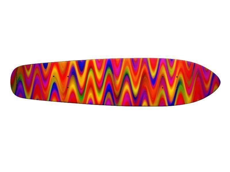 Skateboard Decks-WAVY #1 Skateboard Decks-Multicolor Bright-from COLORADDICTED.COM-