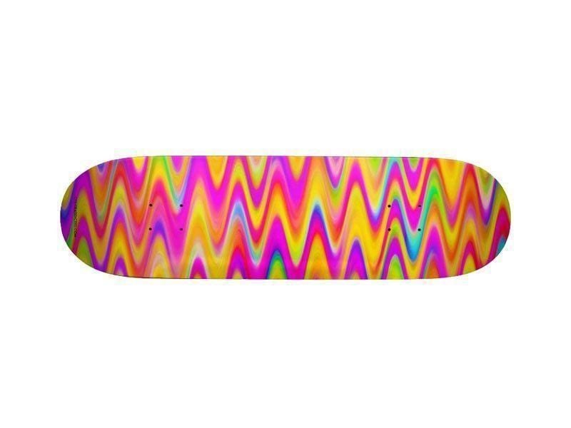 Skateboard Decks-WAVY #1 Skateboard Decks-Multicolor Light-from COLORADDICTED.COM-