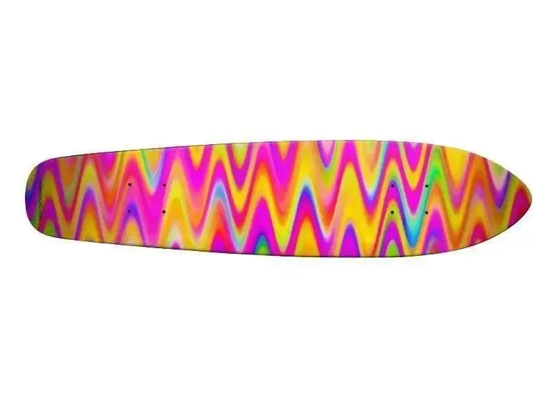 Skateboard Decks-WAVY #1 Skateboard Decks-Multicolor Light-from COLORADDICTED.COM-