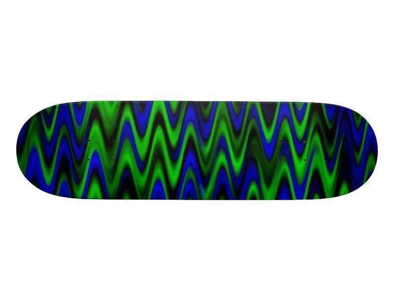 Skateboards-WAVY #1 Skateboards-Blues &amp; Greens-from COLORADDICTED.COM-
