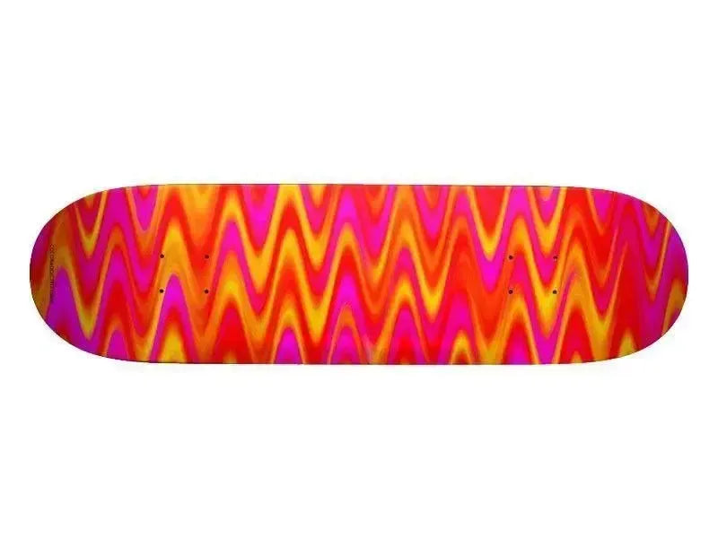 Skateboards-WAVY #1 Skateboards-Reds & Oranges & Yellows & Fuchsias-from COLORADDICTED.COM-