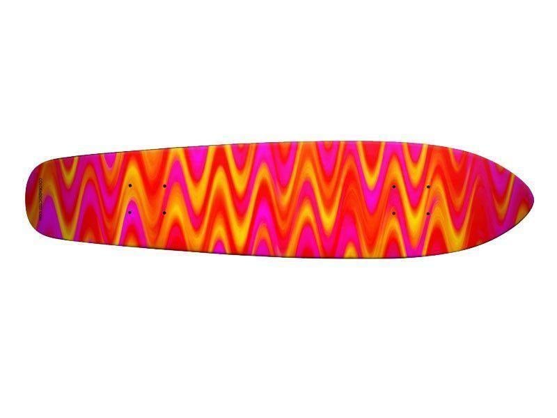 Skateboards-WAVY #1 Skateboards-Reds &amp; Oranges &amp; Yellows &amp; Fuchsias-from COLORADDICTED.COM-