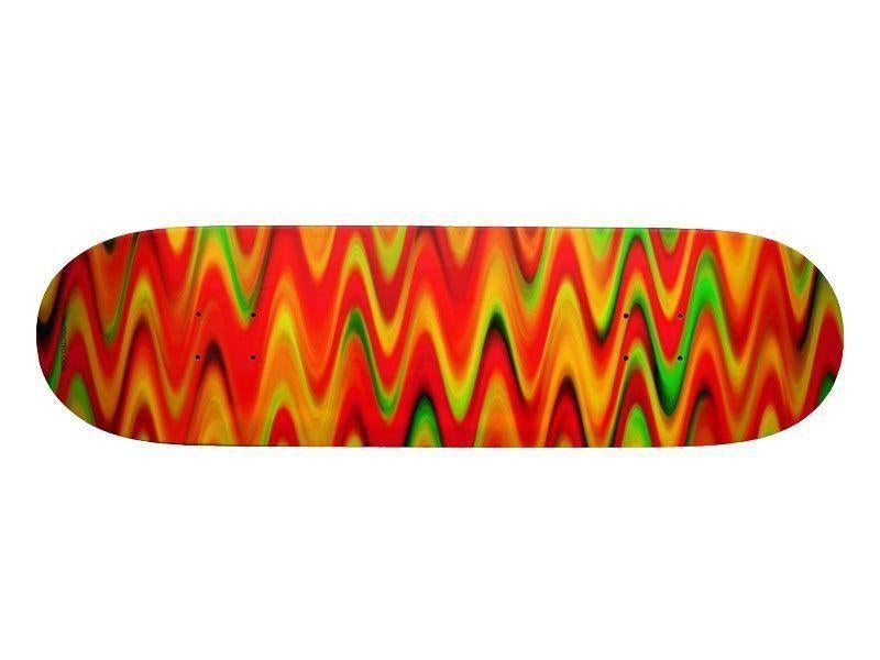Skateboards-WAVY #1 Skateboards-Reds &amp; Oranges &amp; Yellows &amp; Greens-from COLORADDICTED.COM-