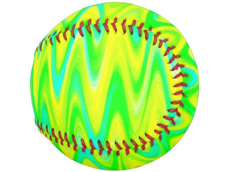 Softballs-WAVY #1 Softballs-Greens &amp; Yellows &amp; Light Blues-from COLORADDICTED.COM-