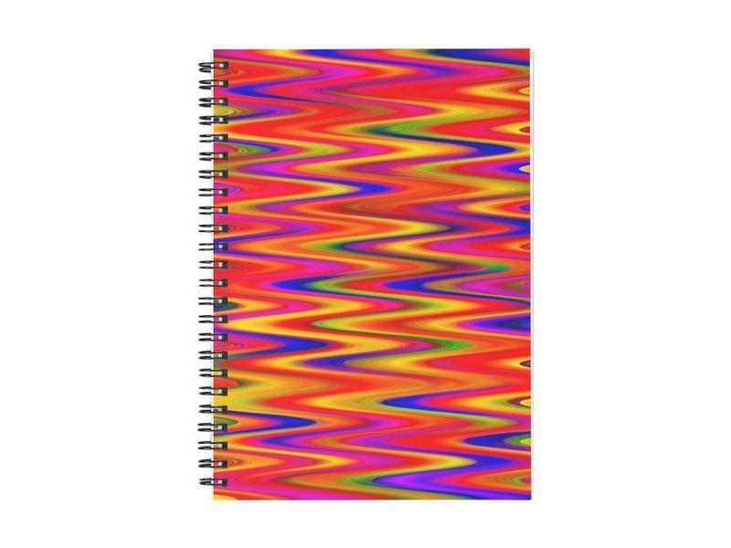 Spiral Notebooks-WAVY #1 Spiral Notebooks-Multicolor Bright-from COLORADDICTED.COM-