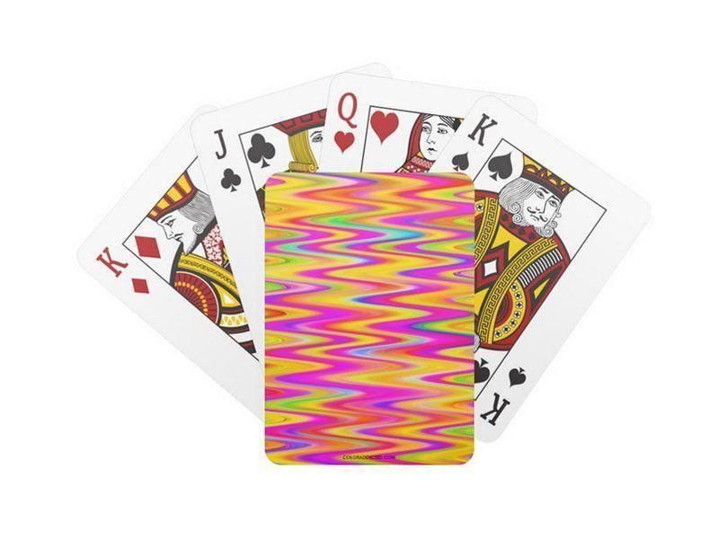 Playing Cards-WAVY #1 Standard Playing Cards-Multicolor Light-from COLORADDICTED.COM-