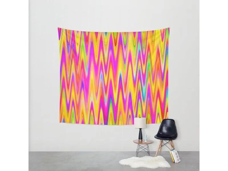 Wall Tapestries-WAVY #1 Wall Tapestries-from COLORADDICTED.COM-