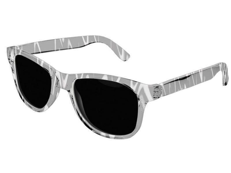 Wayfarer Sunglasses-WAVY #1 Wayfarer Sunglasses (transparent background)-Black &amp; White-from COLORADDICTED.COM-