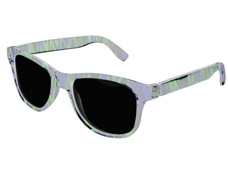 Wayfarer Sunglasses-WAVY #1 Wayfarer Sunglasses (transparent background)-Blues &amp; Greens-from COLORADDICTED.COM-