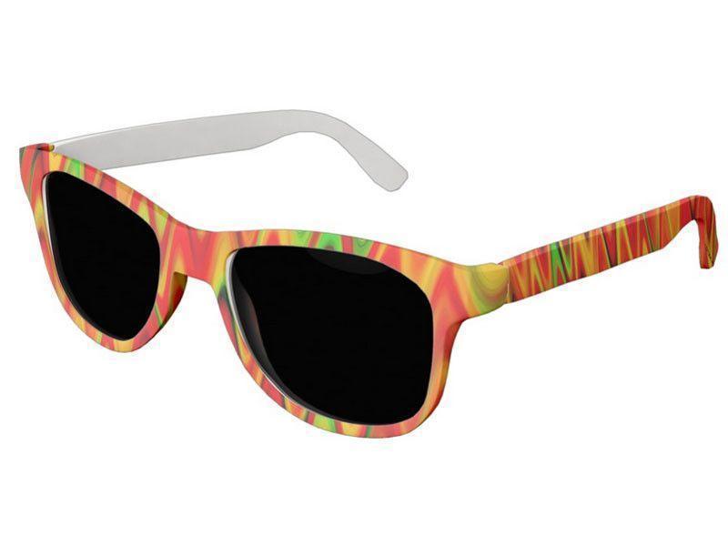 Wayfarer Sunglasses-WAVY #1 Wayfarer Sunglasses (white background)-Reds, Oranges, Yellows &amp; Greens-from COLORADDICTED.COM-