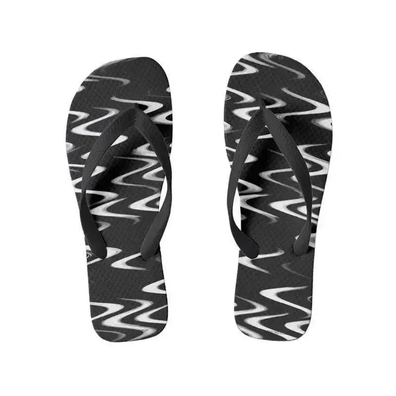 Flip Flops-WAVY #1 Wide-Strap Flip Flops-Blues & Greens-from COLORADDICTED.COM-