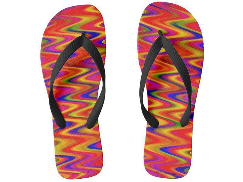 Flip Flops-WAVY #1 Wide-Strap Flip Flops-Multicolor Bright-from COLORADDICTED.COM-