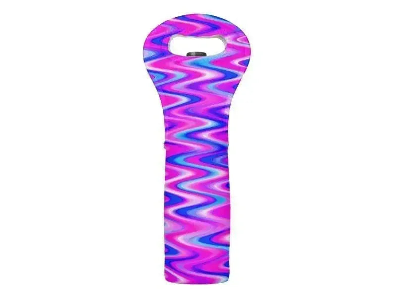 Wine Totes-WAVY #1 Wine Totes-Blues & Purples & Fuchsias-from COLORADDICTED.COM-