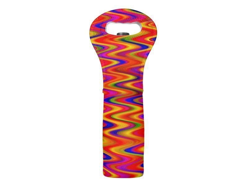 Wine Totes-WAVY #1 Wine Totes-Multicolor Bright-from COLORADDICTED.COM-
