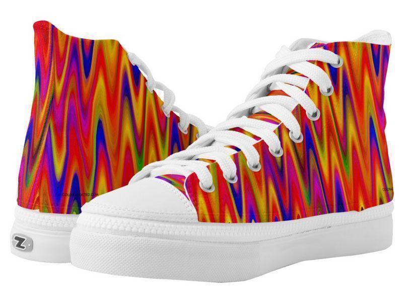 ZipZ High-Top Sneakers-WAVY #1 ZipZ High-Top Sneakers-Multicolor Bright-from COLORADDICTED.COM-