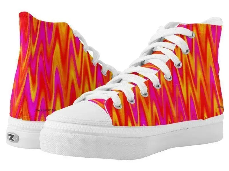 ZipZ High-Top Sneakers-WAVY #1 ZipZ High-Top Sneakers-from COLORADDICTED.COM-