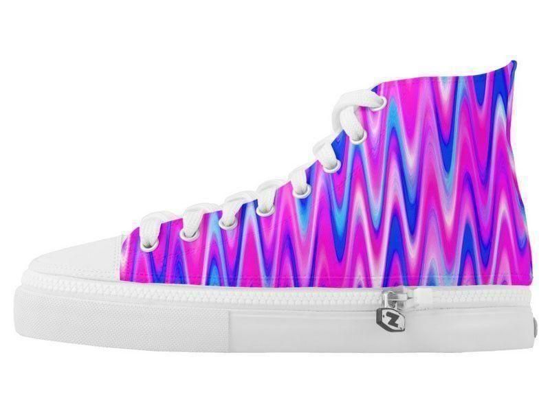 ZipZ High-Top Sneakers-WAVY #1 ZipZ High-Top Sneakers-from COLORADDICTED.COM-