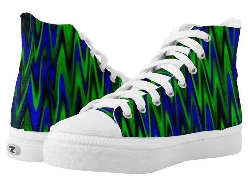 ZipZ High-Top Sneakers-WAVY #1 ZipZ High-Top Sneakers-from COLORADDICTED.COM-