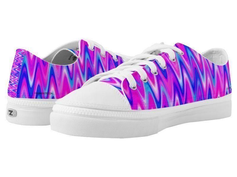 ZipZ Low-Top Sneakers-WAVY #1 ZipZ Low-Top Sneakers-Blues &amp; Purples &amp; Fuchsias-from COLORADDICTED.COM-