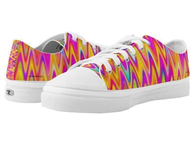 ZipZ Low-Top Sneakers-WAVY #1 ZipZ Low-Top Sneakers-Multicolor Light-from COLORADDICTED.COM-