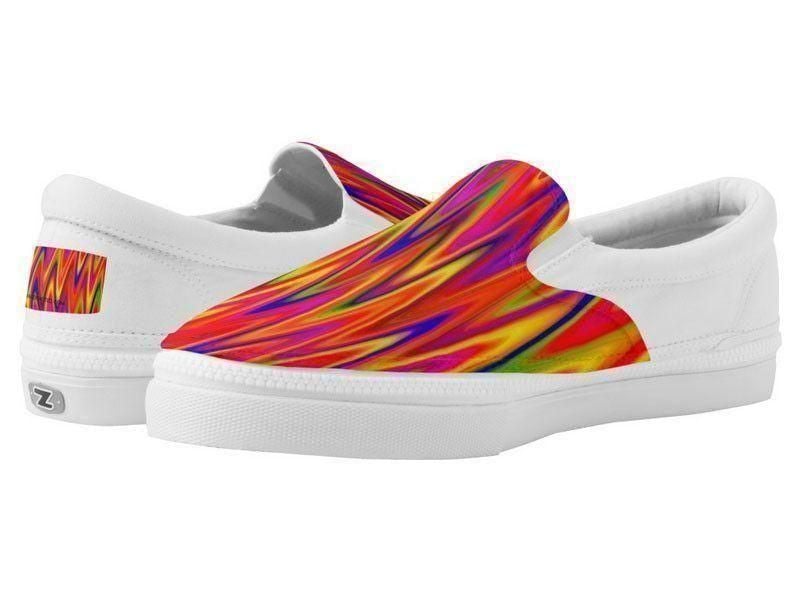 ZipZ Slip-On Sneakers-WAVY #1 ZipZ Slip-On Sneakers-Multicolor Bright-from COLORADDICTED.COM-