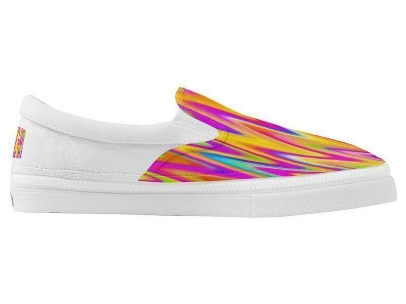 ZipZ Slip-On Sneakers-WAVY #1 ZipZ Slip-On Sneakers-Multicolor Light-from COLORADDICTED.COM-