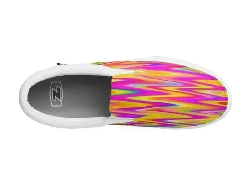 ZipZ Slip-On Sneakers-WAVY #1 ZipZ Slip-On Sneakers-from COLORADDICTED.COM-