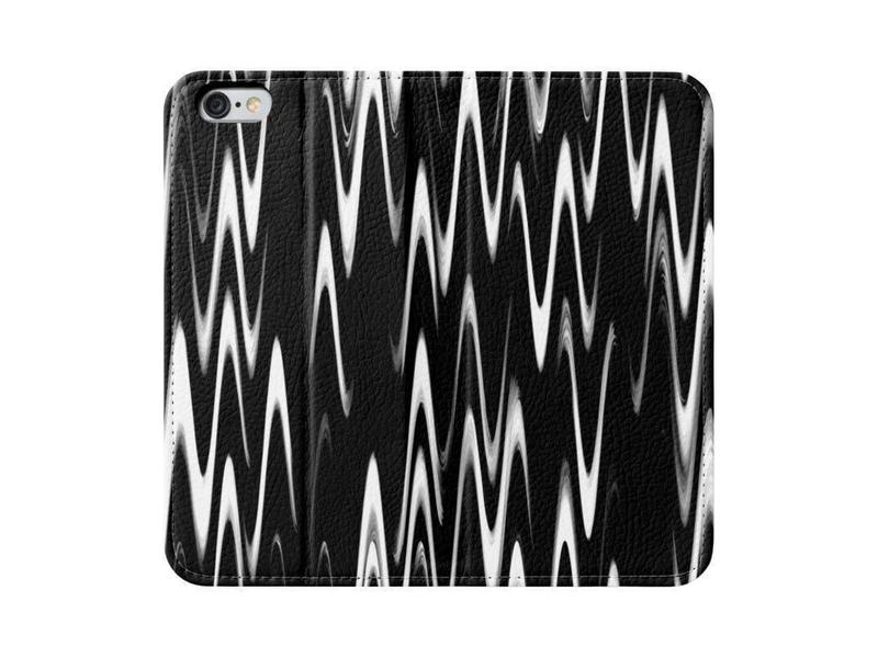 iPhone Wallets-WAVY #1 iPhone Wallets-Black &amp; White-from COLORADDICTED.COM-