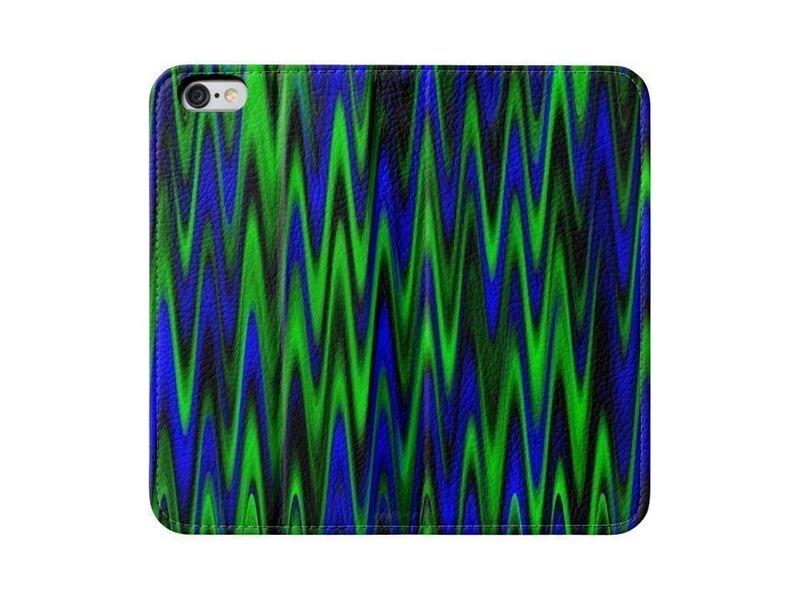 iPhone Wallets-WAVY #1 iPhone Wallets-Blues &amp; Greens-from COLORADDICTED.COM-