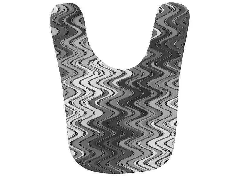 Baby Bibs-WAVY #2 Baby Bibs-Grays & White-from COLORADDICTED.COM-