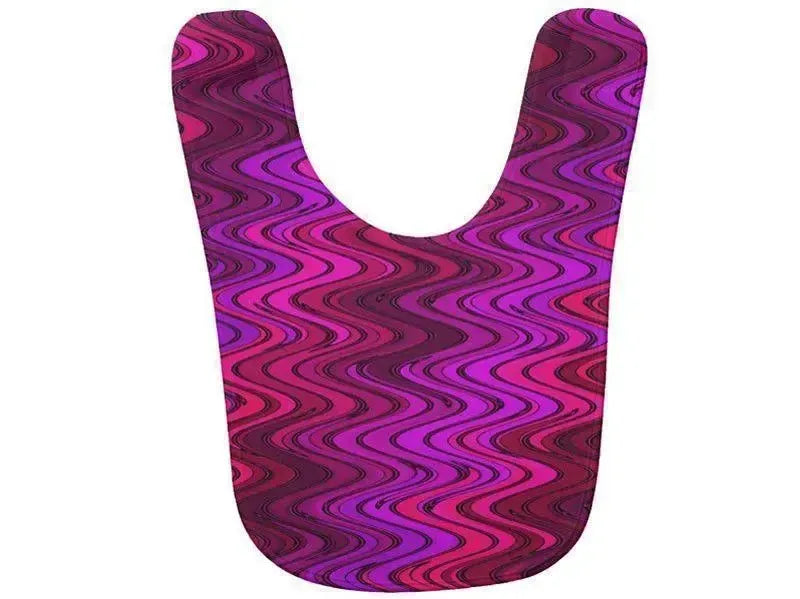 Baby Bibs-WAVY #2 Baby Bibs-Purples, Fuchsias, Violets & Magentas-from COLORADDICTED.COM-