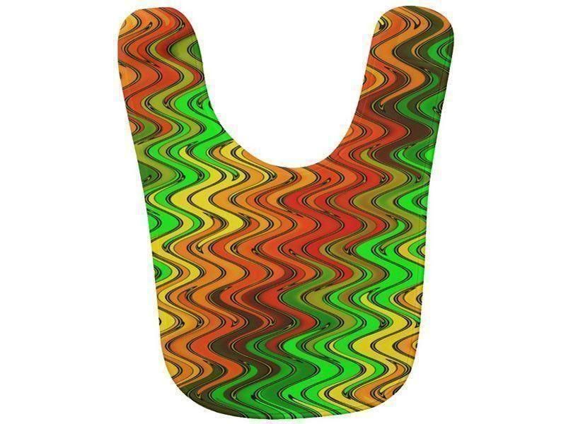 Baby Bibs-WAVY #2 Baby Bibs-Reds, Oranges, Yellows &amp; Greens-from COLORADDICTED.COM-