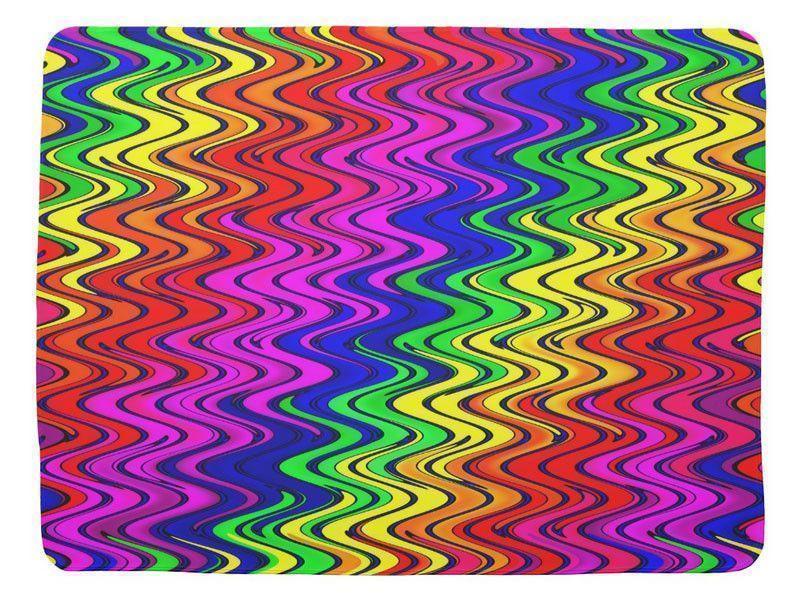 Baby Blankets-WAVY #2 Baby Blankets-Multicolor Bright-from COLORADDICTED.COM-