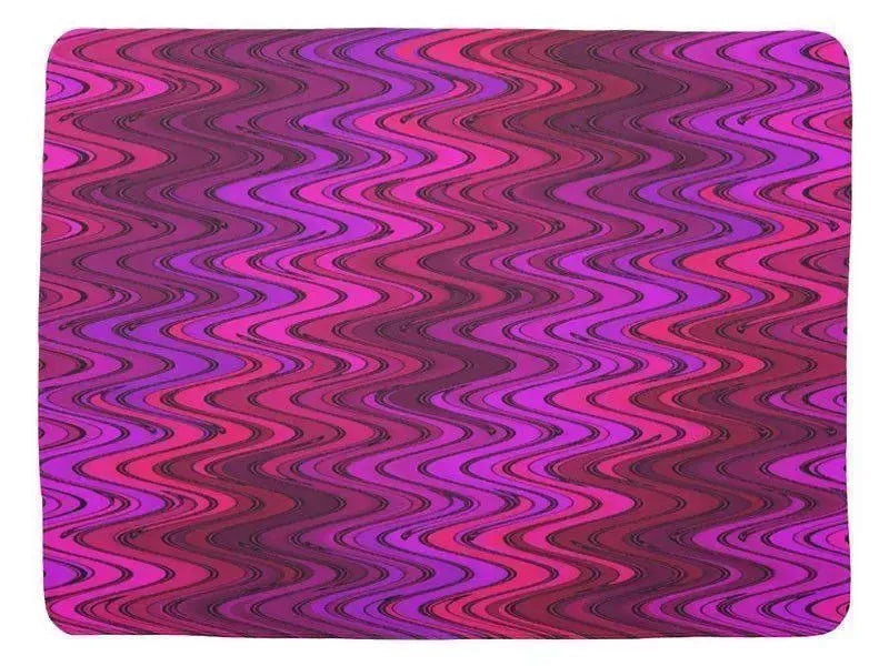 Baby Blankets-WAVY #2 Baby Blankets-Purples, Fuchsias, Violets & Magentas-from COLORADDICTED.COM-
