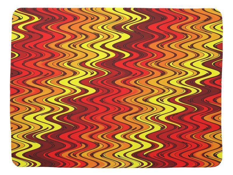 Baby Blankets-WAVY #2 Baby Blankets-Reds, Oranges &amp; Yellows-from COLORADDICTED.COM-