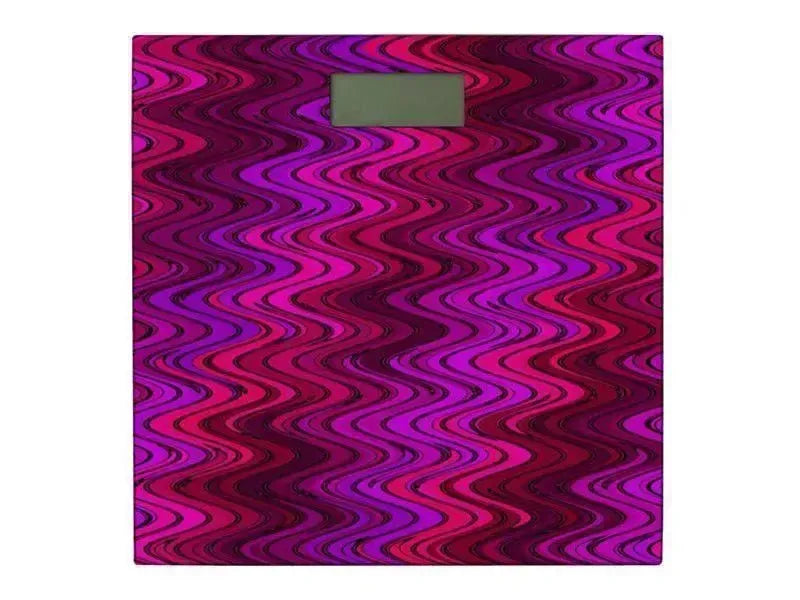 Bathroom Scales-WAVY #2 Bathroom Scales-Purples, Fuchsias, Violets & Magentas-from COLORADDICTED.COM-