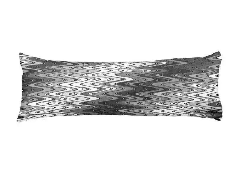 Body Pillows - Dakimakuras-WAVY #2 Body Pillows - Dakimakuras-Grays & White-from COLORADDICTED.COM-
