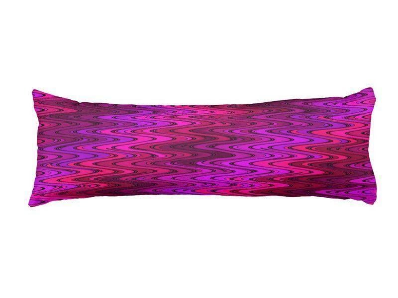 Body Pillows - Dakimakuras-WAVY #2 Body Pillows - Dakimakuras-Purples &amp; Fuchsias &amp; Violets &amp; Magentas-from COLORADDICTED.COM-