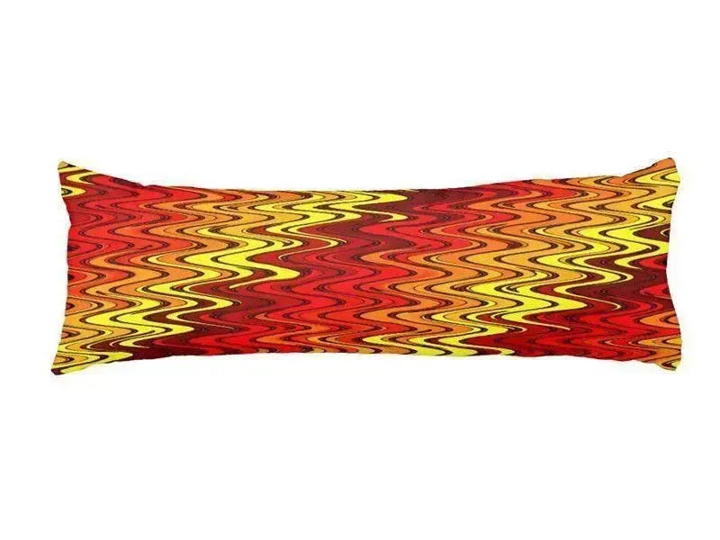 Body Pillows - Dakimakuras-WAVY #2 Body Pillows - Dakimakuras-Reds & Oranges & Yellows-from COLORADDICTED.COM-