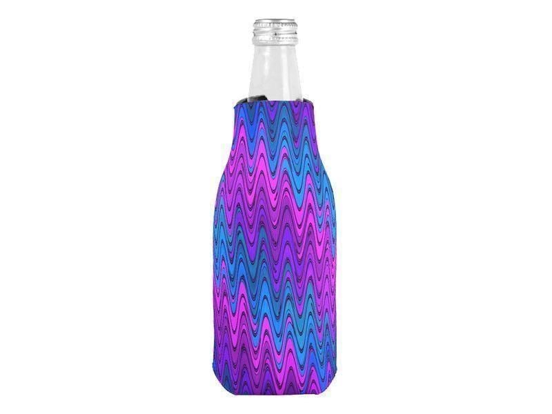 Bottle Cooler Sleeves – Bottle Koozies-WAVY #2 Bottle Cooler Sleeves – Bottle Koozies-from COLORADDICTED.COM-