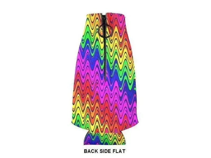 Bottle Cooler Sleeves – Bottle Koozies-WAVY #2 Bottle Cooler Sleeves – Bottle Koozies-from COLORADDICTED.COM-