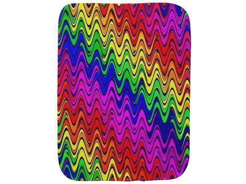 Burp Cloths-WAVY #2 Burp Cloths-Multicolor Bright-from COLORADDICTED.COM-