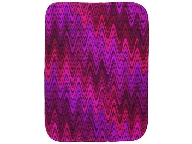Burp Cloths-WAVY #2 Burp Cloths-Purples, Fuchsias, Violets & Magentas-from COLORADDICTED.COM-