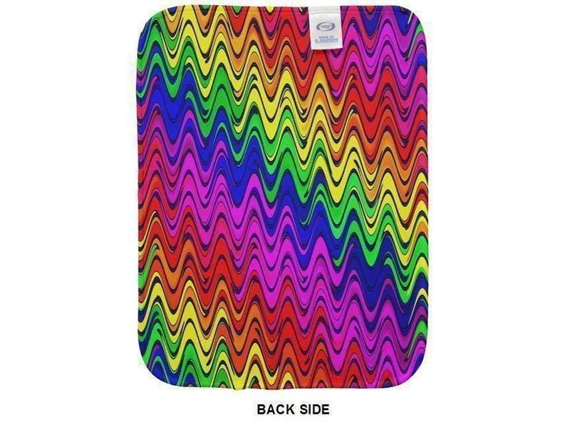 Burp Cloths-WAVY #2 Burp Cloths-Multicolor Bright-from COLORADDICTED.COM-