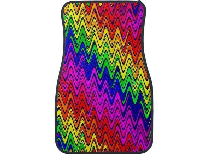 Car Mats-WAVY #2 Car Mats Sets-Multicolor Bright-from COLORADDICTED.COM-