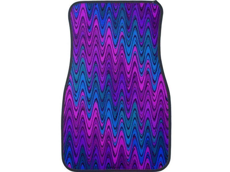 Car Mats-WAVY #2 Car Mats Sets-Purples &amp; Violets &amp; Turquoises-from COLORADDICTED.COM-