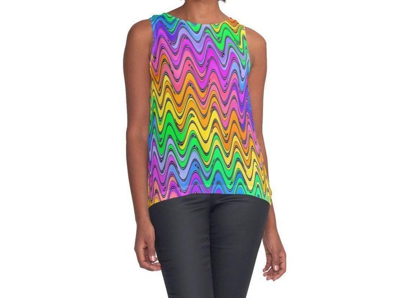 Contrast Tanks-WAVY #2 Contrast Tanks-Multicolor Light-from COLORADDICTED.COM-